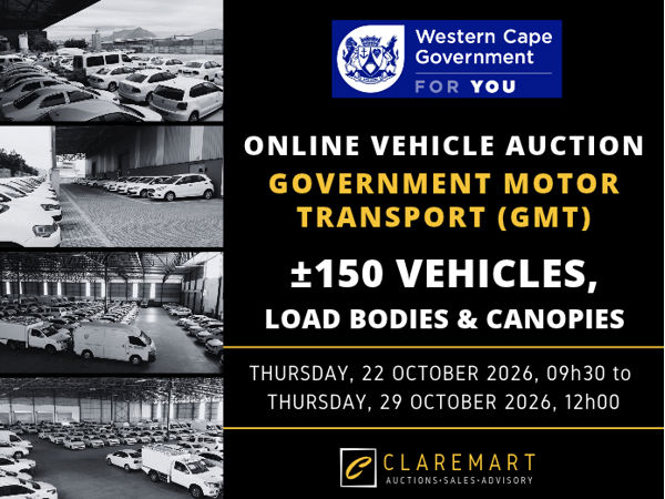 WC GOVERNMENT MOTOR TRANSPORT 22 - 29 OCTOBER 2026
